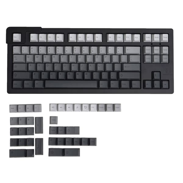 PBT-taster 125 STK Grå Gradient Dye Sublimation Keycap Sæt CherryProfile