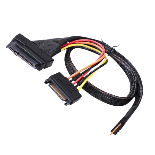 SASs SFF8654 SFF8639 Adapterkabel Plug and Play 12 Gbps Överföring Premiumkvalitet