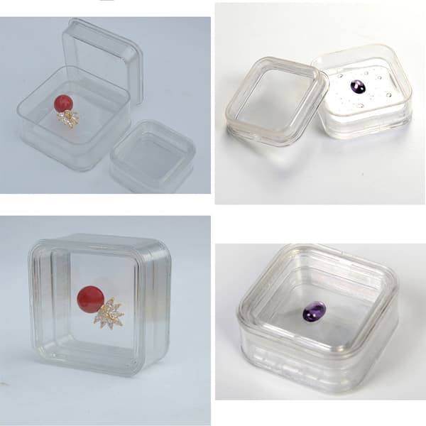 Flytande ramar Box Display Membran Dammtät Smyckesförvaringslåda 55mm