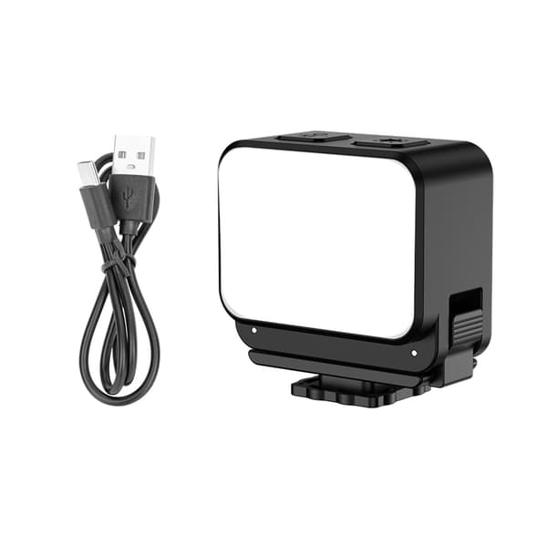 LED Video Fyldlys IPX4 Stænktæt 4 Lysstyrkeniveauer til Vlogging