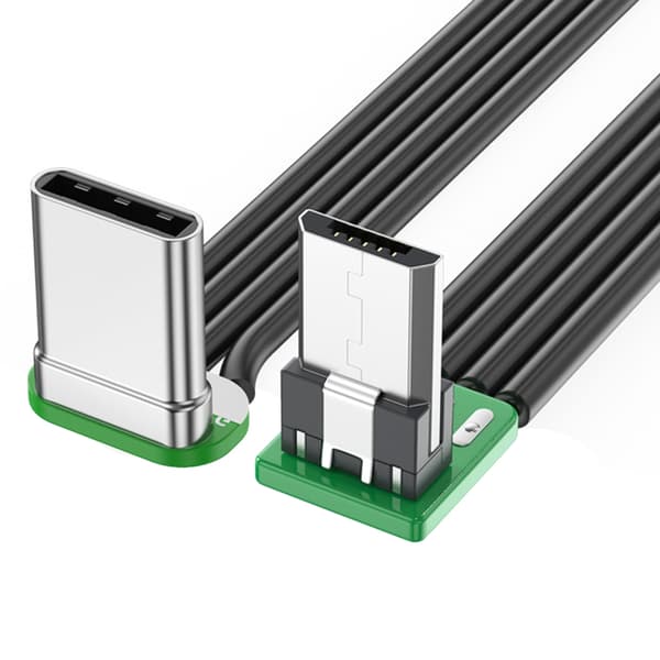 USB C - USB-kaapeli nopea USB C -sovitin 480 Mbps 90 asteen kulmaliitin