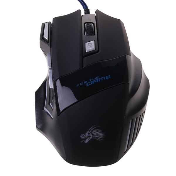 Kablet Gaming Mus, 5500 DPI, RGB, Justerbare Vægte, 7 Programmerbare Knapper