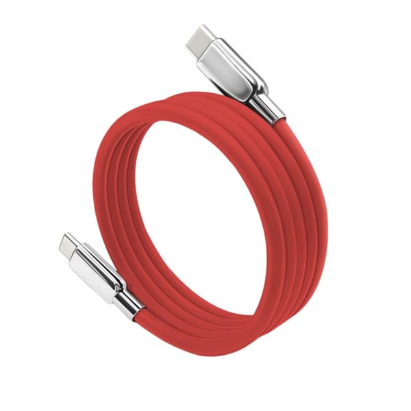 Silikone USB C til USB C-kabel 100W USB C Hurtigopladningskabel Magnetisk