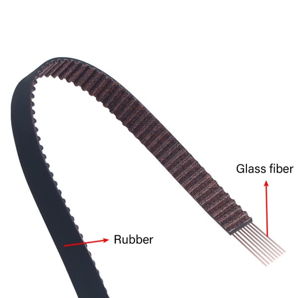 Syntetiskt bälte, snabbmontering, flexibelt öppet drivbälte för 3D-skrivare