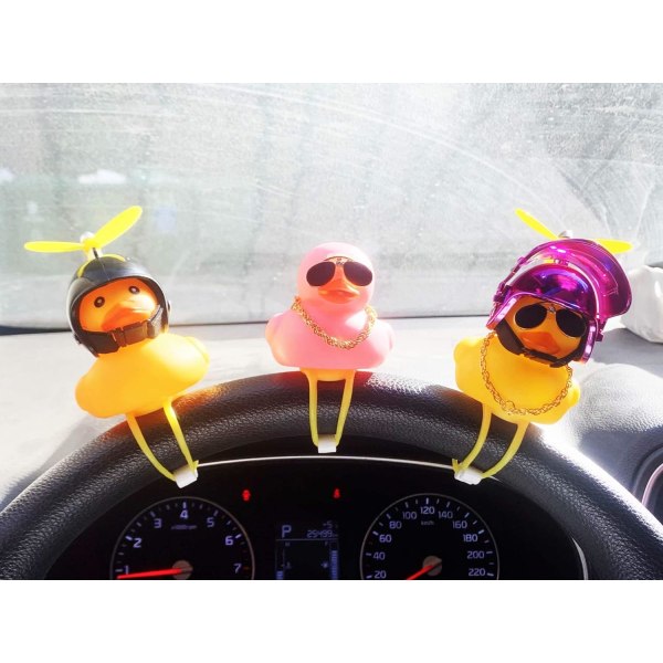 Aimexn Little Pink Duck Bike Bell Car Dashboard Dekorationer 1#