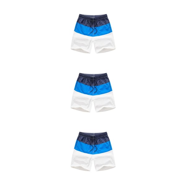 1/2/3/5 Hengittävät ja tyylikkäät miesten shortsit - kesään Sininen ja tummansininen XL,1 Blue and Dark Blue XL,1 3PCS