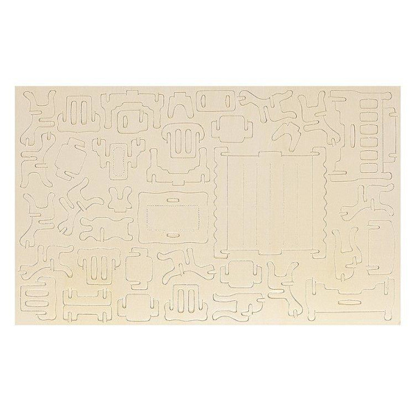 34 kpl Nukkekotikalusteet / Nukkekaappikalusteet puiset beige