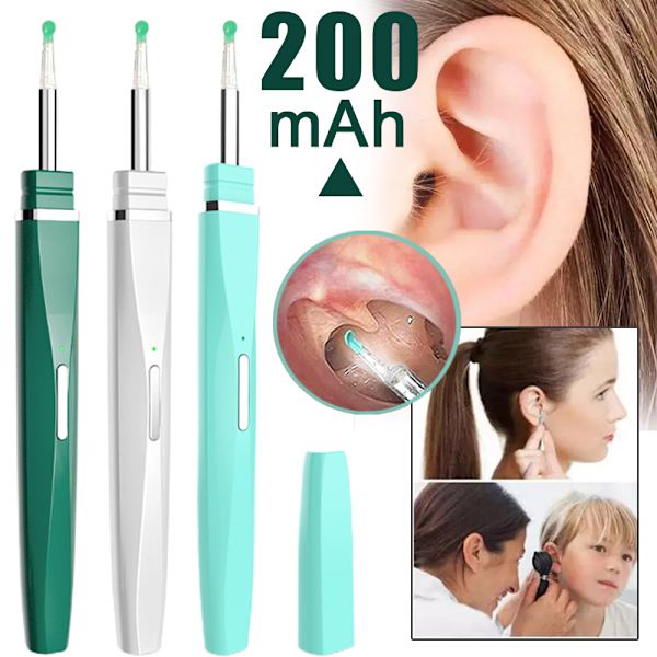 Earwax Remover HD Camera Langaton Endoskoopin puhdistus Otoskooppi white