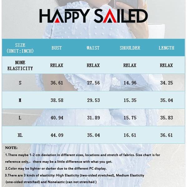 Happy Sailed Damer Langærmet Flæse Layer Spænde