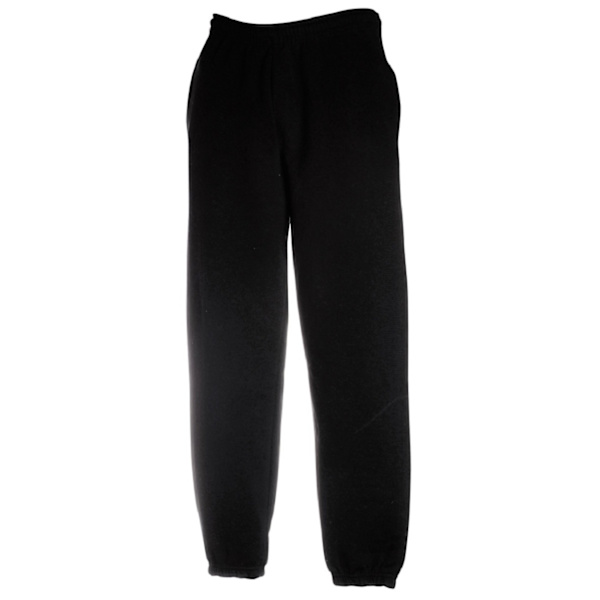 Fruit Of The Loom Miesten lenkkeilyhousut, joustava ranneke musta Black 2XL