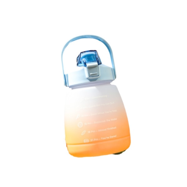Gradient färg vattenflaska stor magkopp vattenkopp stor orange
