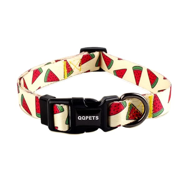 Hundehalsbånd, vannmelon, 2 cm Medium Model M Polyester, Nylon, Hund