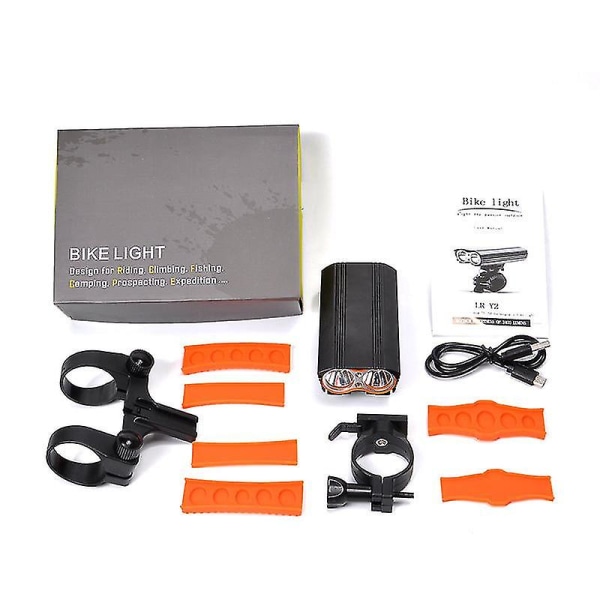 Sykkellys Lys Sykkel Sykkellampe 2000lm Led Sykkel