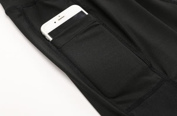 varta elastic Harjoittelutiukat taskut molemmilla puolilla mustat black S