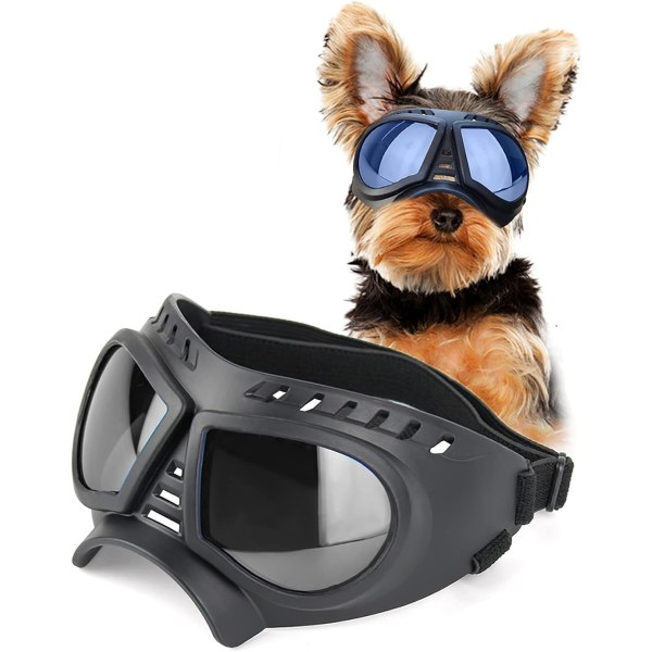 Koiran aurinkolasit pienten rotujen koirien silmälaseihin Dog UV Windproof Snow setti