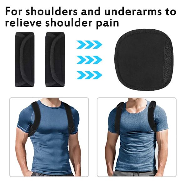 Posture Corrector Justerbar øvre ryglæn til kravebensstøtte og smertelindring i nakke, ryg og skuldre