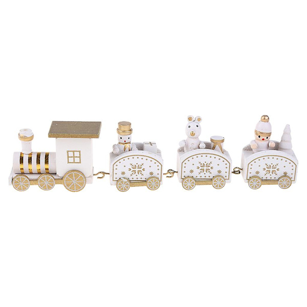 Bord centerpiece bogreol ornamenter Desktop træ tog indendørs ornamenter