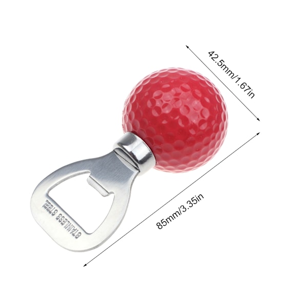 Golfbollsflasköppnare Golftema Ölflasköppnare Rolig kyl Ölöppnare Golfare Nyhet Present till golfälskare Verktyg Yellow
