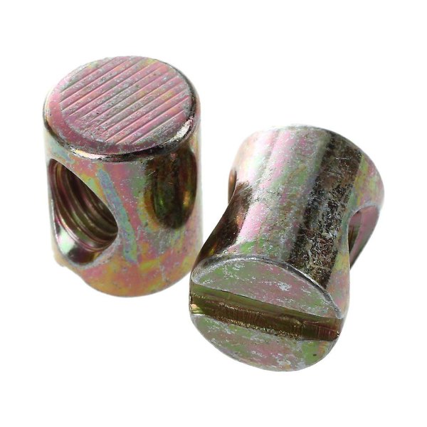 10 st M6 fatbultar Dowel slitsad möbelmutter för sängar Spjälsängstolar As shown As shown none