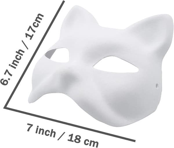 Rævemasker til Halloween, 5-pak