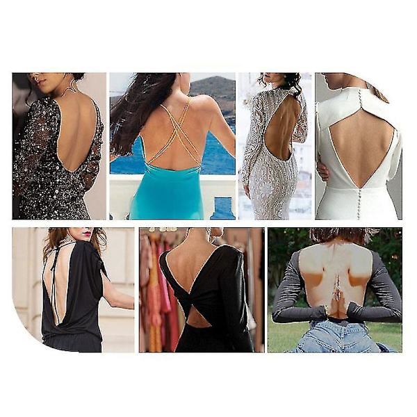 Djup V-ringad kroppsformare för kvinnor Axelbandslös rygglös BH Bodysuit Shapewear U Plunge Seamless stringtrosa Beige XL-38