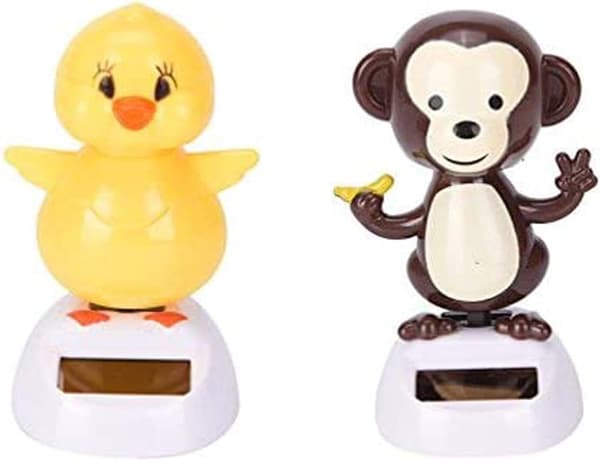 2 st Window Sun Catcher Solar Powered Dancing Animal Swinging An