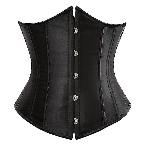 Gothic Style Underbust Korsett och Waist Cincher Top för kroppsformning och träning 4XL