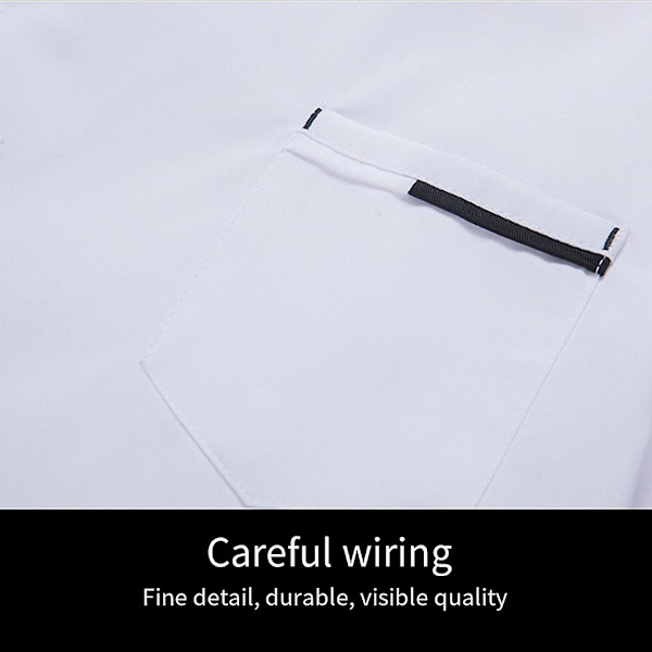 Chef Jacket Kokin takki Kokin univormut Halvat Topit Hotelli Ruoanlaittovaatteet L L White