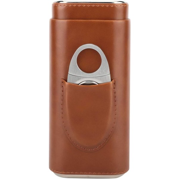 Leather Cedar Cigar Humidor, Mini Quality Leather Cigar Box