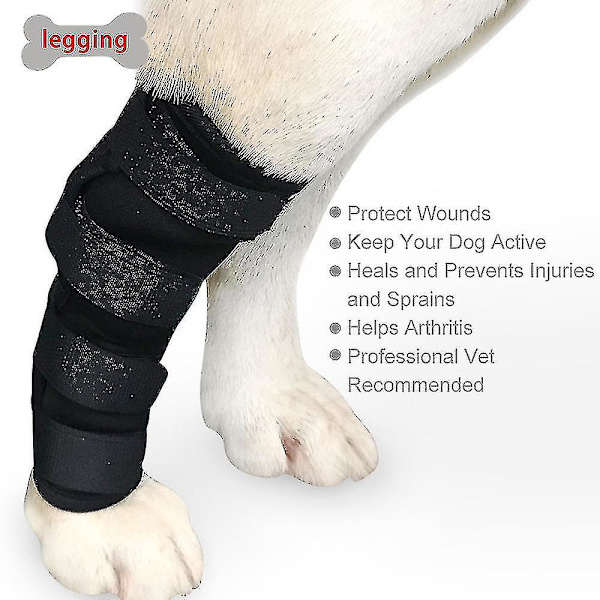 Koiran nuolemista estävä jalkakääreen suoja Nallejalka Hase Sleeve Compression Brace Suoja M