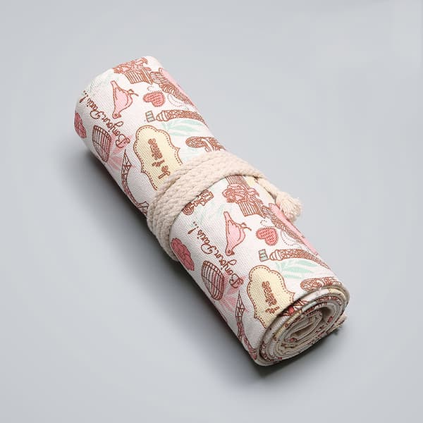 12/36/72 Rum Canvas Blyant Wrap Pouch Roll up blyantholder til etui til studerende Kunstner Tegning Farvelægning Organizer Statio null - A null - A 12 holes