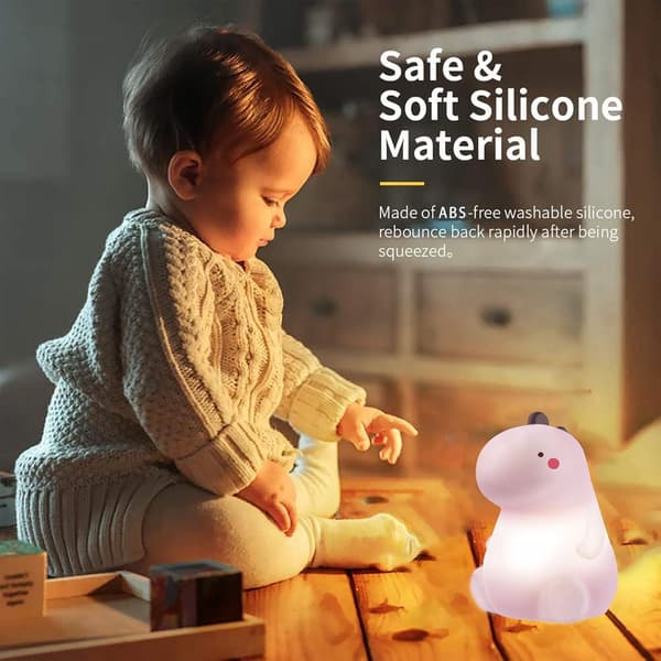 Dinosaur Night Light til barn, Baby Night Light med peksensor