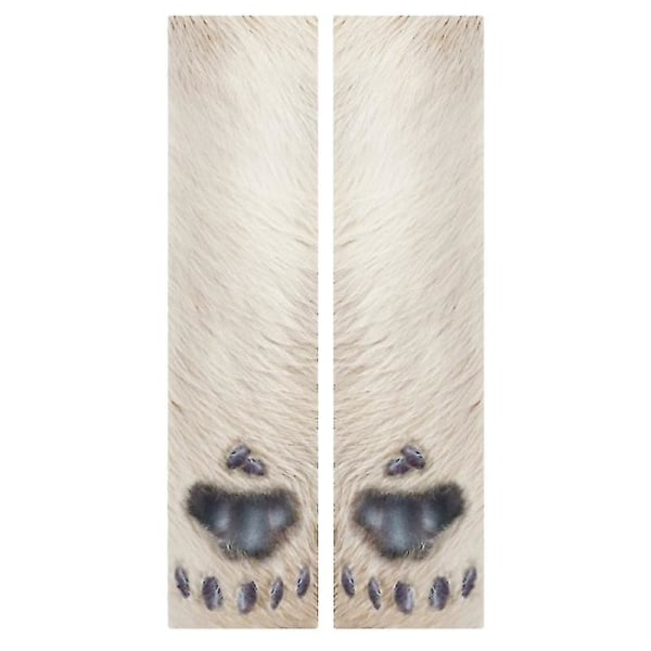 3d Fun Unisex Stretch Print Animal Round Socks Polar Bear