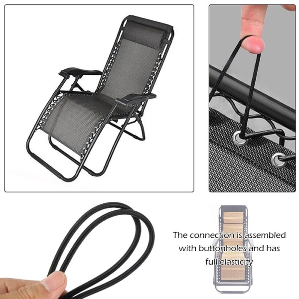 4 stk Elastisk strikketau til Zero Gravity sammenleggbar stol