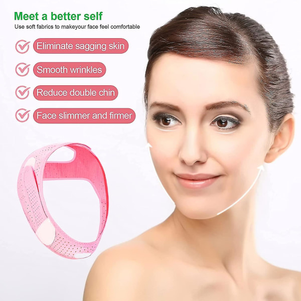 Double Chin Facial Slimming Belt V-shaped Lifting Face Straps Lifting Mask to Remove Law Lines