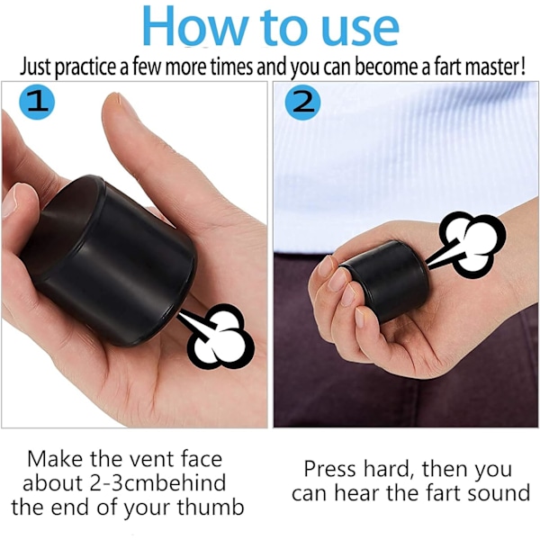 Pooter Fartmaskin Leikkikalulelu Kumia Tooter Luo Fartääniä Parhaat Uutisvitsit Lahjat Prank Lasten Päivä Juhlaleikkikalut (Musta2)