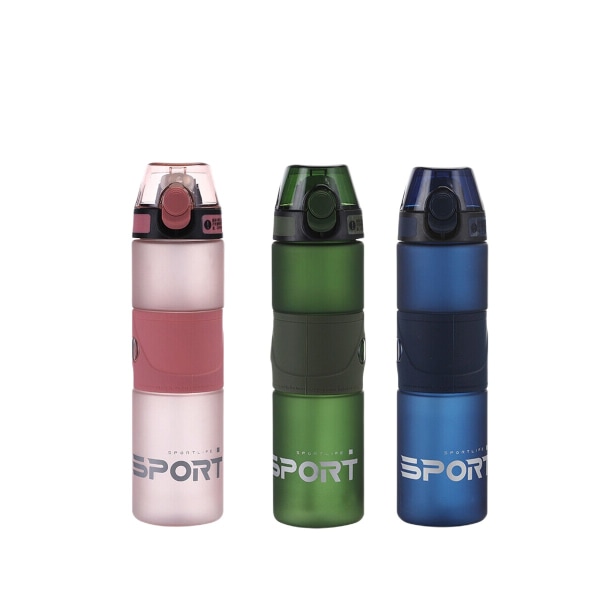 Läcksäker Sports Bottle Gym 700ml Resehalm med handtag BPA-fri present NYHET Blue
