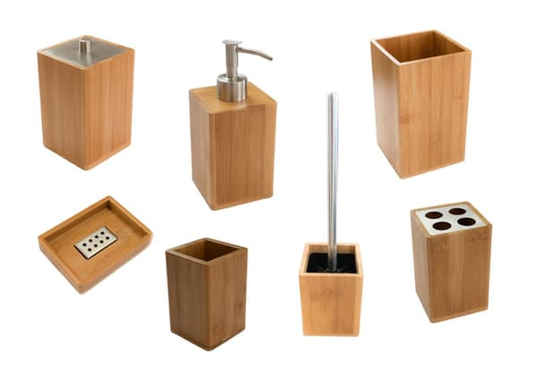 Tvåldispenser Bamboo 200ml Volumetrisk Pump Dispenser Påfyllningsbar