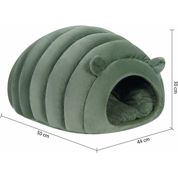 Warm Cat House Soft Dome Cave Kattungesäng Kennel Mysig Hundkorg Säng Inomhus Pet Nest Sovsäck med avtagbar kudde för valp smådjur