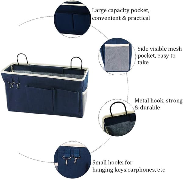 Bedside Caddy / Bedside ripustusjärjestelmä koukuilla