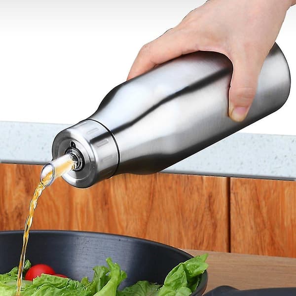 Rustfritt stål Eddik Olje Oliven Dispenser Flaske Pot