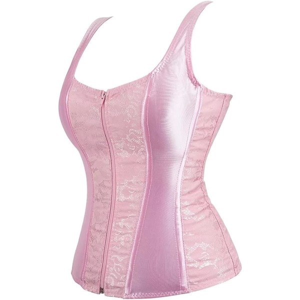 Korsetter för kvinnor Overbust Bustier Top Gothic Sexy Shoulder 2928pink 2928pink 2XL