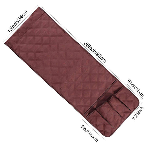 5-fickor Soffa Förvaring Armstöd Organizer Hängande sängväska Wine Red