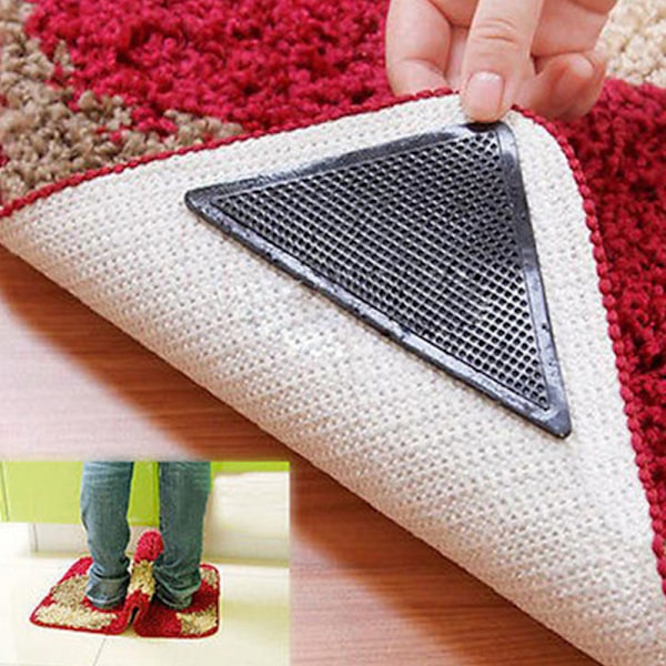8 stk Sklisikre Matteteip Mattefeste Limmatte Gulvgrep 8pcs