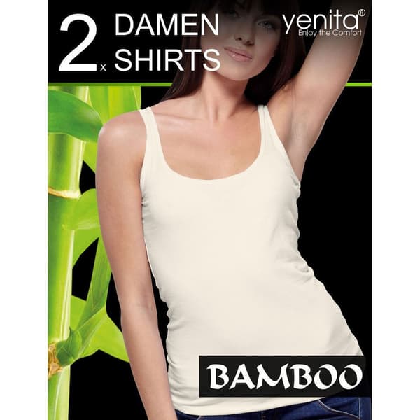 Linnen för dam i bambu 2-Pack Skin Skin S
