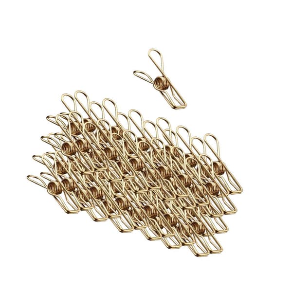 1/2/3/5 guldbelægning rustfrit stål wire Clips vindtæt