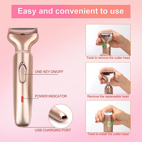 Parranajokone Ladies Lady Hair Remover Jalkojen Kainalon Vartaloleikkuri