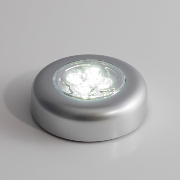 Set med 3 batteridrivna självhäftande spotlights med varm vit