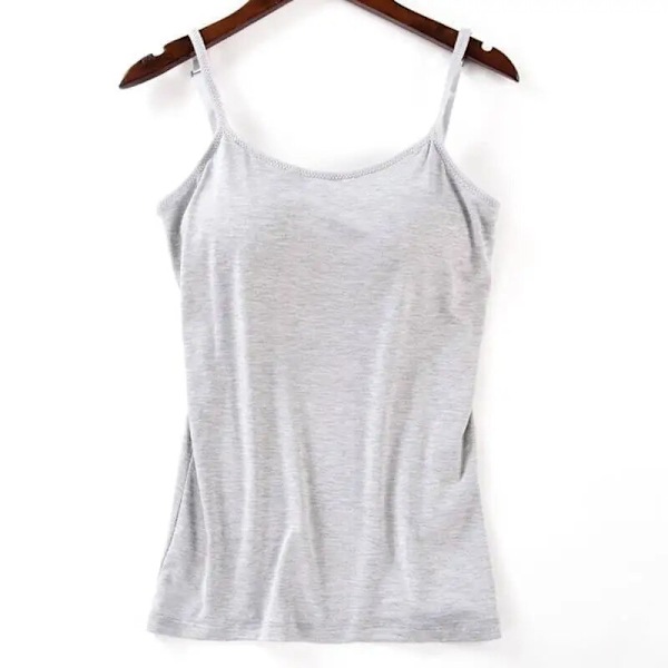 Polstret blød Casual BH top til kvinder hvid white M