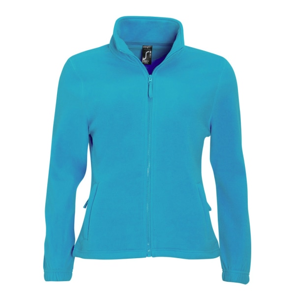 SOLS Dame/Dame North Full Zip Fleecejakke Aqua Aqua XL